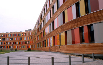13 - Agenzia federale ambiente Dessau Agenzia federale dell'ambiente di Dessau, facciata orientale