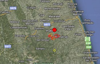 Gli epicentri dei terremoti