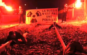 pattumiera Un'immagine della protesta