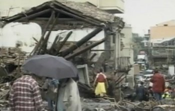 Messina2 Un fermo-immagine della tragedia